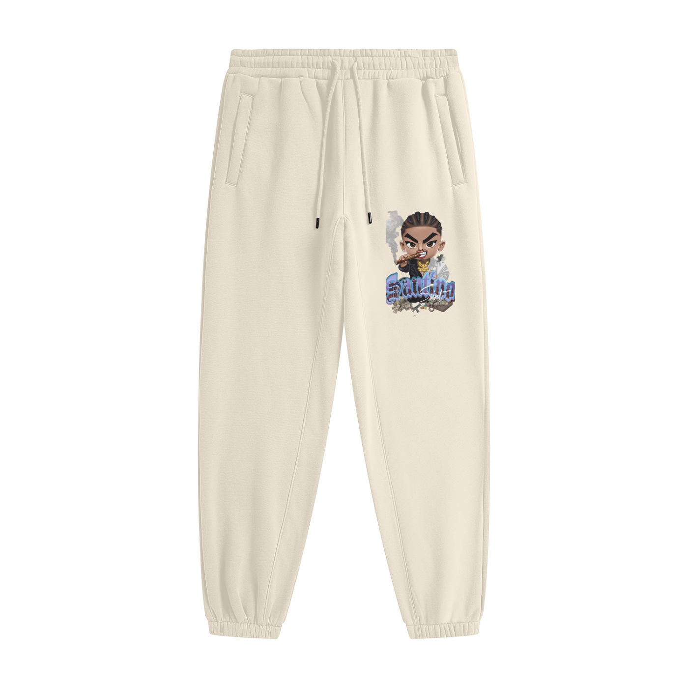 Ssaint - “The deal 💸” Streetwear Unisex Fleece Joggers