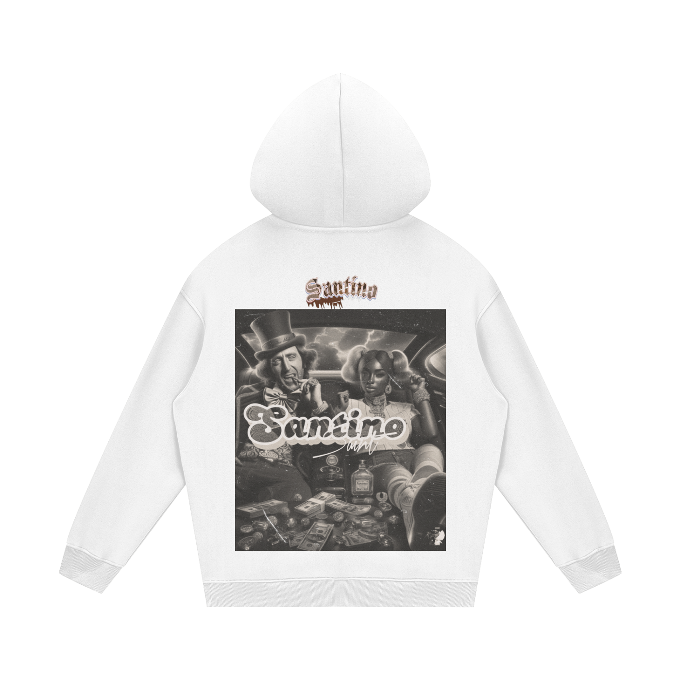 Ssaint - “ Golden ticket” Streetwear Unisex Fleece Hoodie