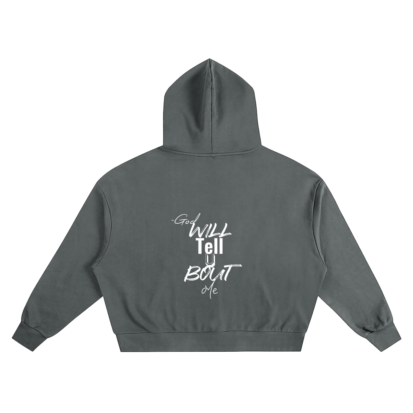 Ssaint - (God will tell you bout me) Boxy Oversized Hoodie
