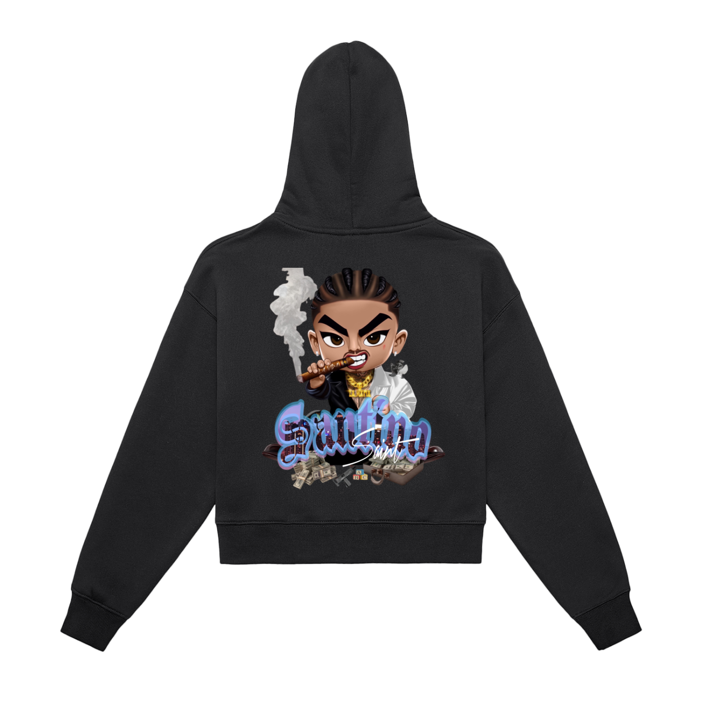 Ssaint - โ The Deal ๐ธโ women Zip-Up Cropped Hoodie