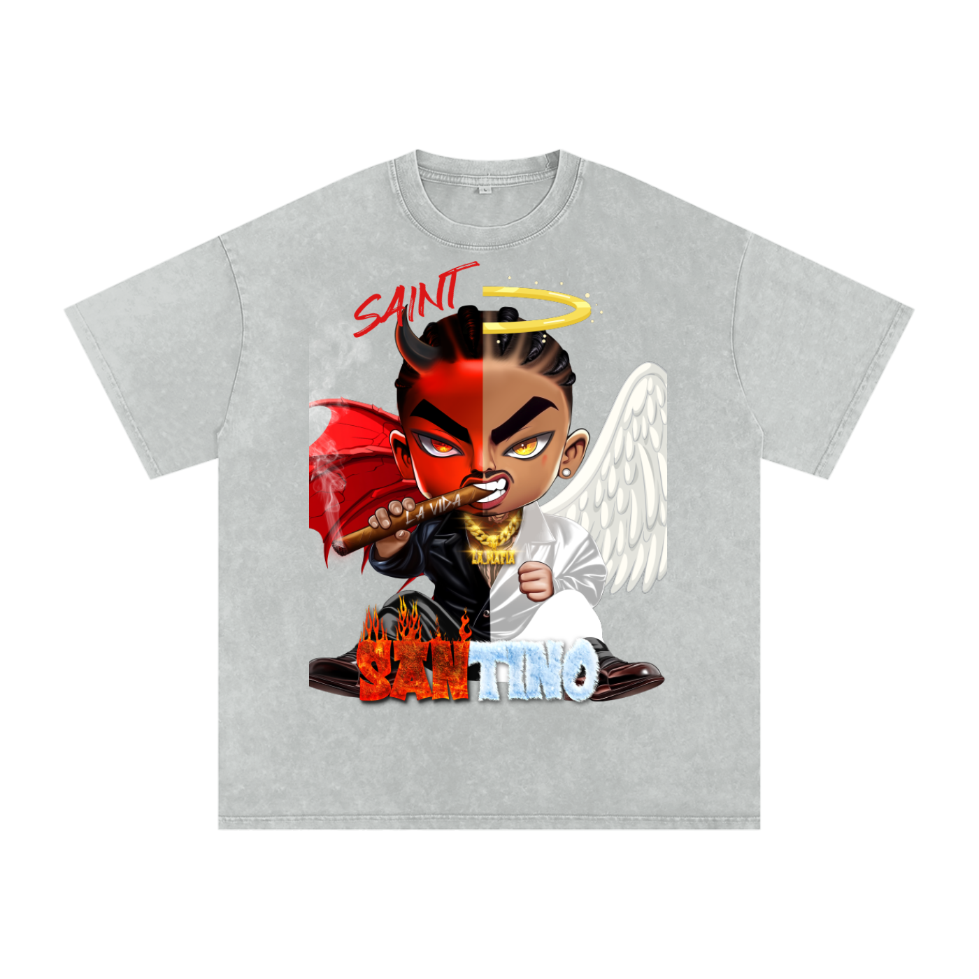 Ssaint - vol1 collection Acid Wash Oversize T-Shirt - (collectible)