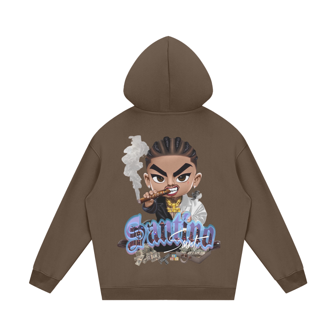 Ssaint - “The deal 💸” Streetwear Unisex Fleece Hoodie