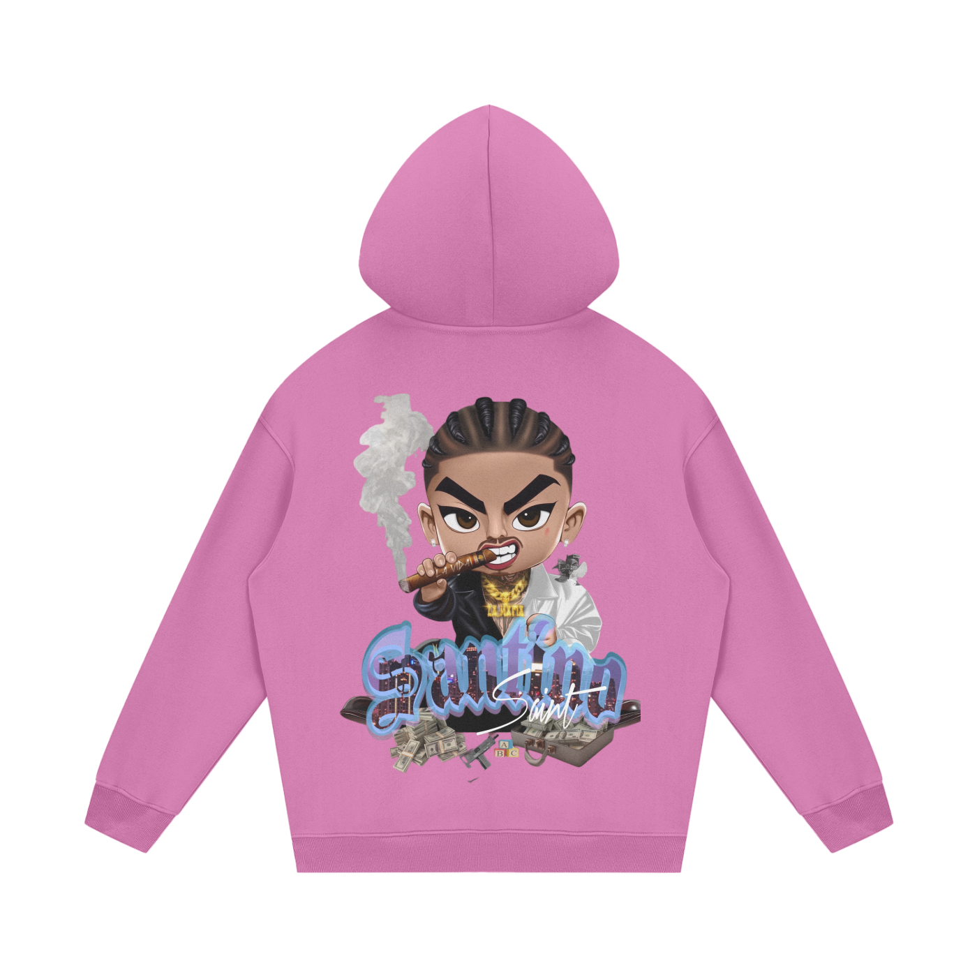 Ssaint - “The deal 💸” Streetwear Unisex Fleece Hoodie