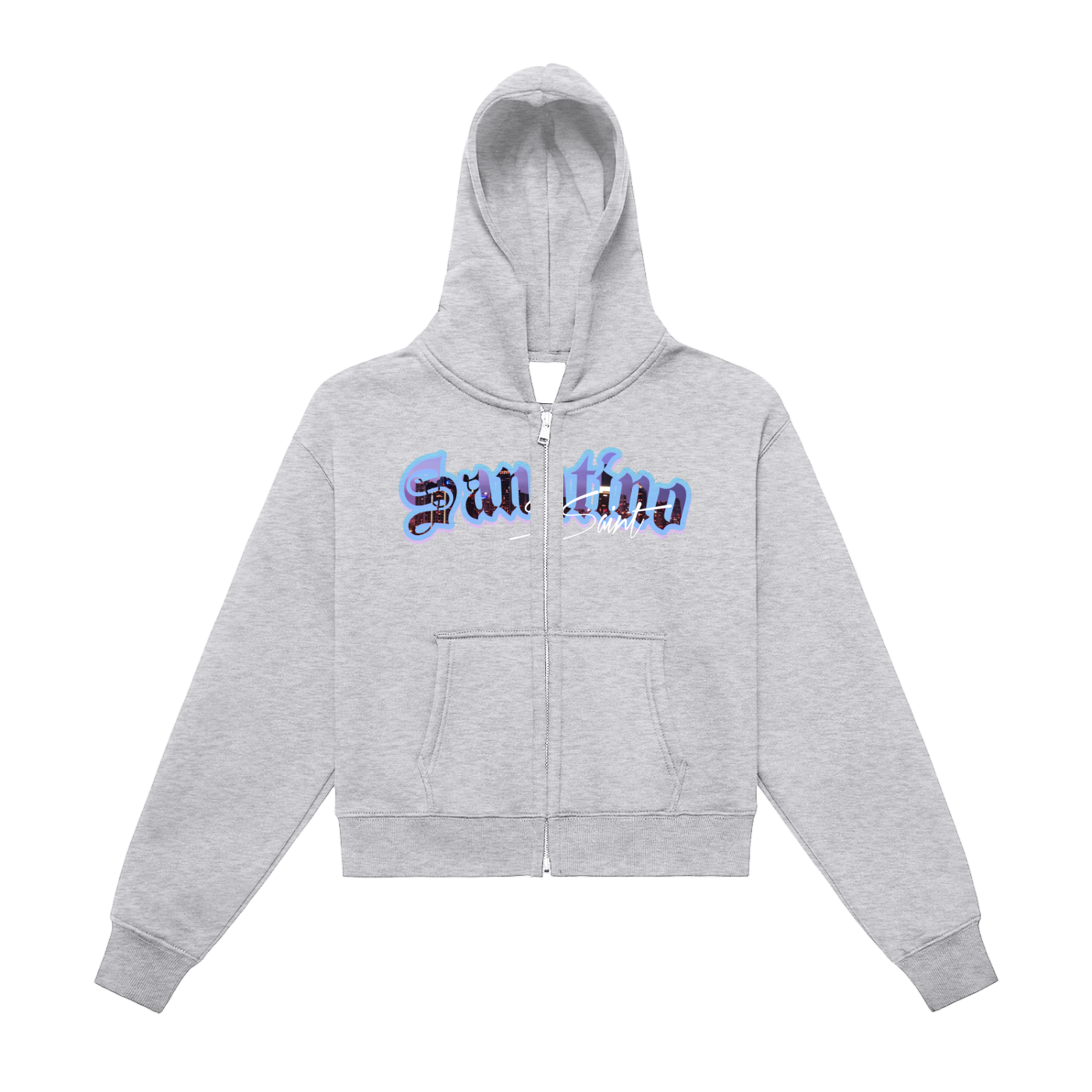 Ssaint - โ The Deal ๐ธโ women Zip-Up Cropped Hoodie