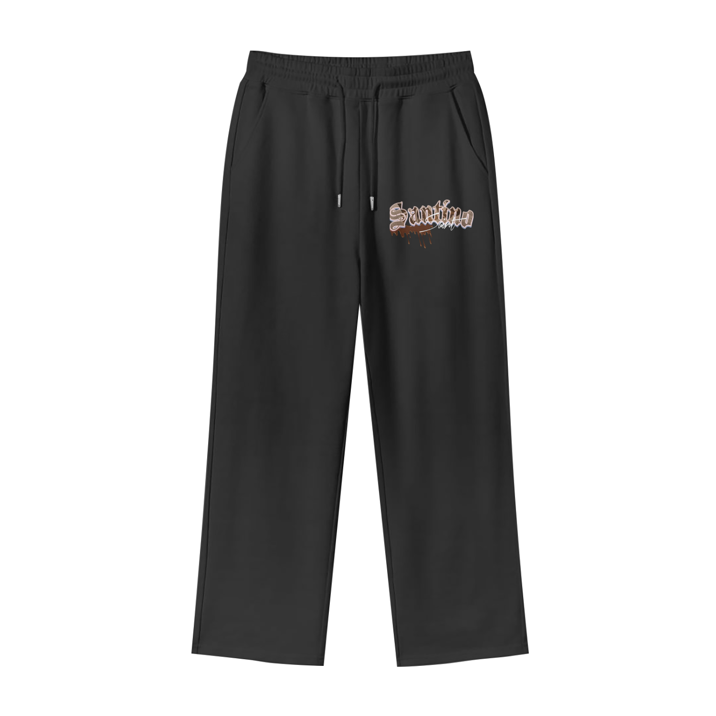 Ssaint- “Golden ticket” Fleece Straight Wide Leg Jogger