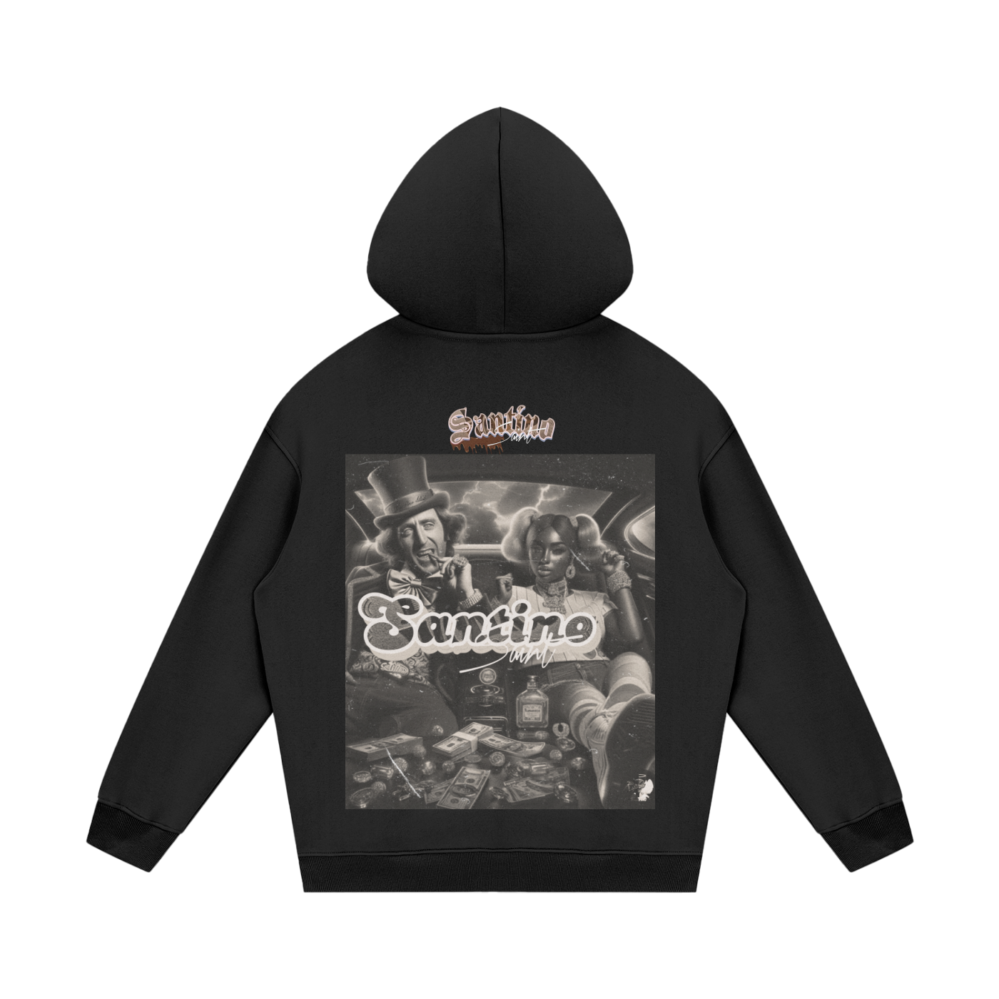 Ssaint - “ Golden ticket” Streetwear Unisex Fleece Hoodie