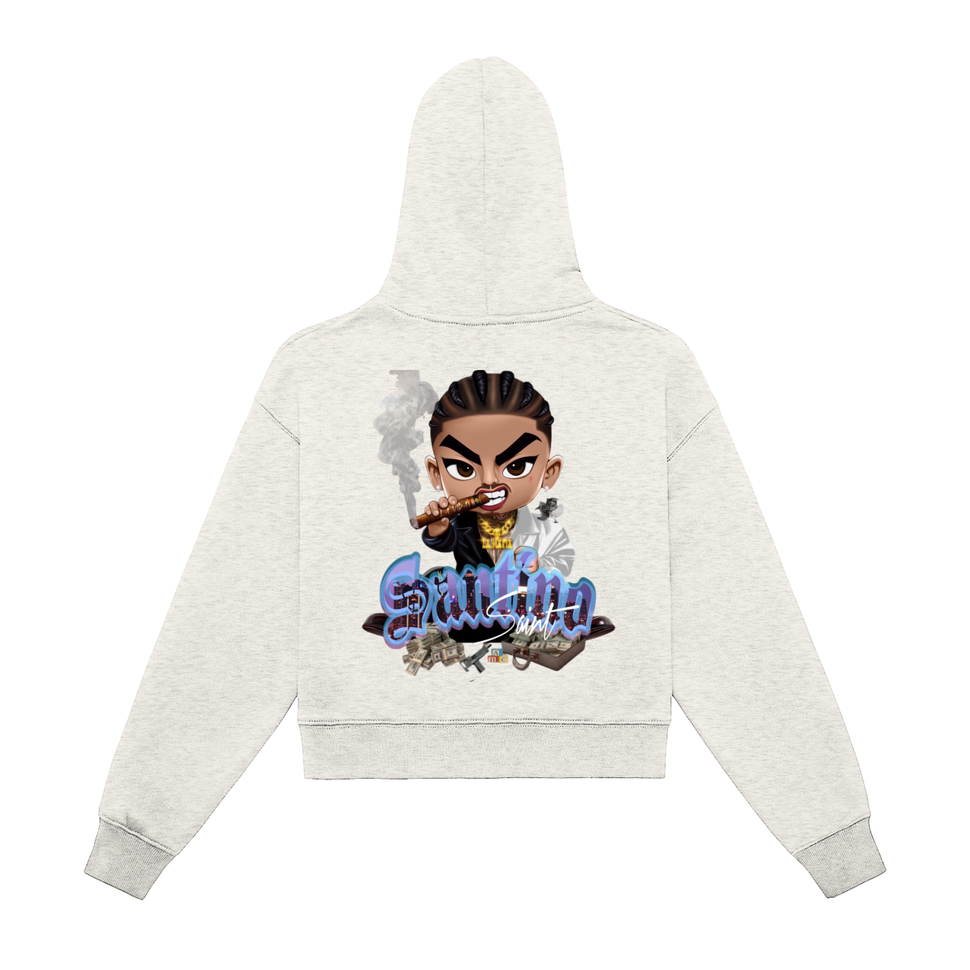 Ssaint - โ The Deal ๐ธโ women Zip-Up Cropped Hoodie
