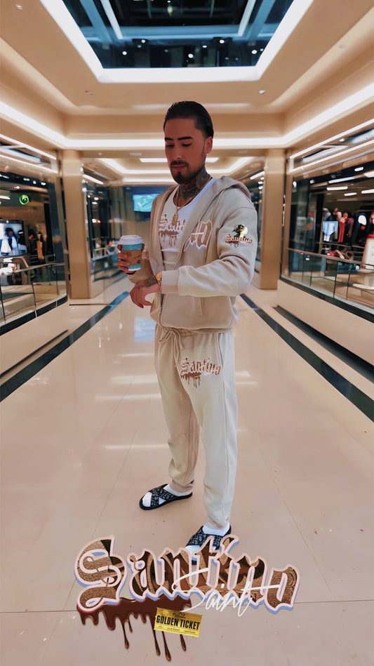 Ssaint - “ Golden ticket” Streetwear Unisex Fleece Hoodie