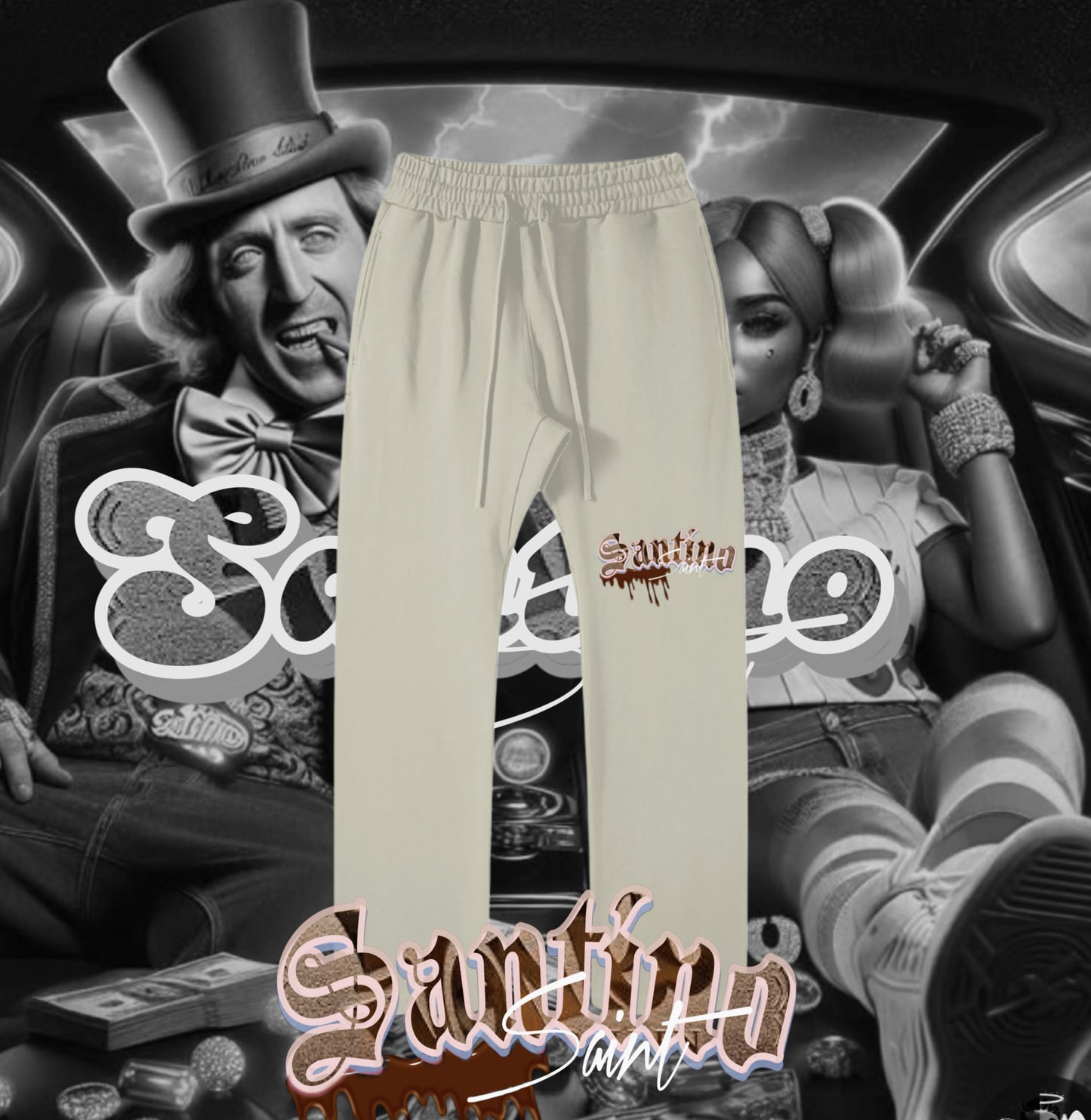 Ssaint - “Golden ticket” Solid Color Straight Leg Pants -