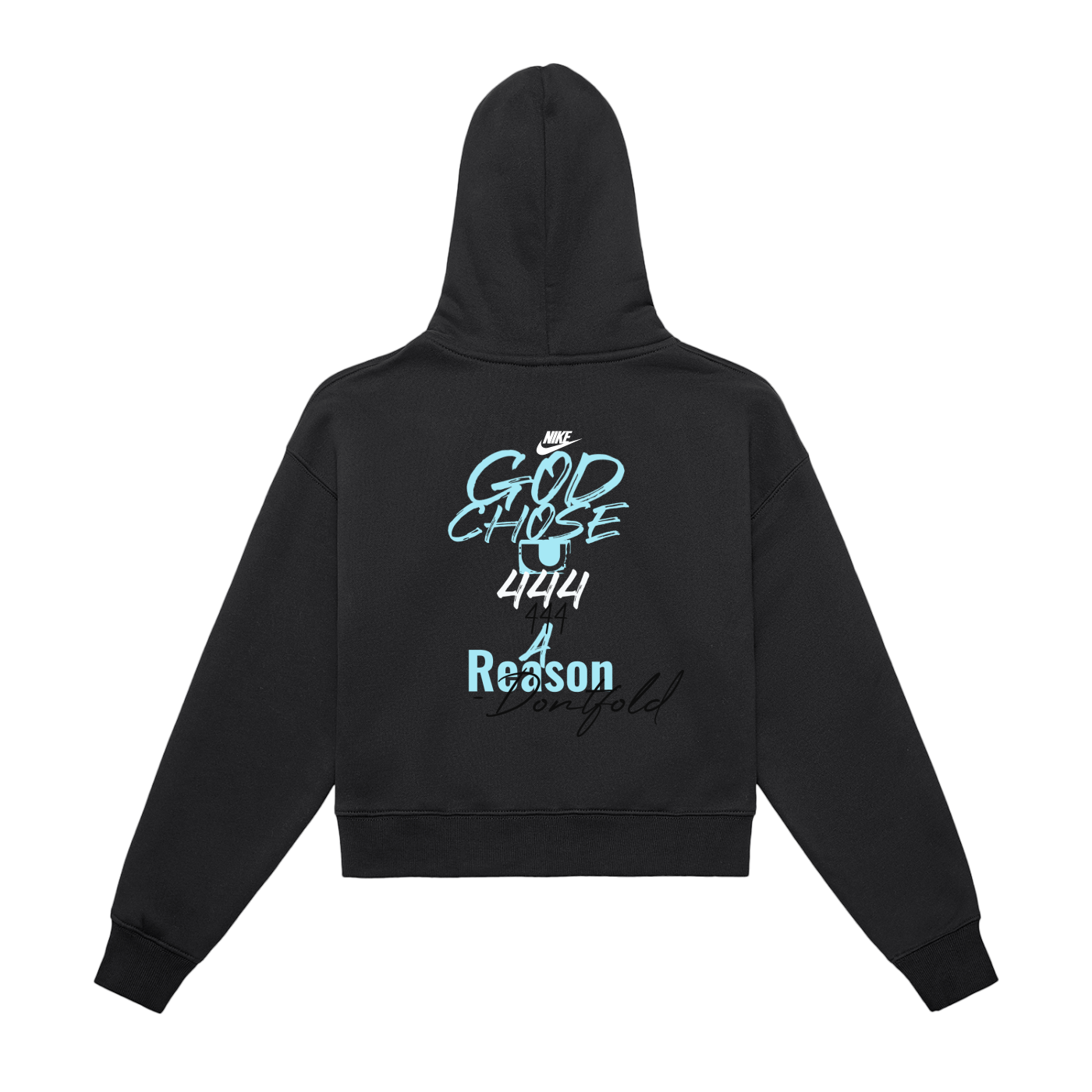 Ssaint x Nike (limited edition) Fleeced Zip-Up Cropped Hoodie