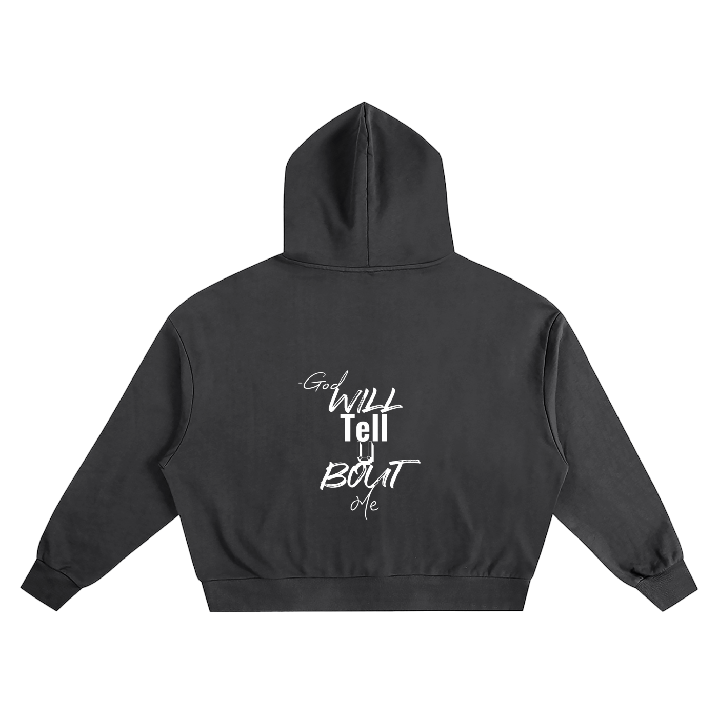 Ssaint - (God will tell you bout me) Boxy Oversized Hoodie