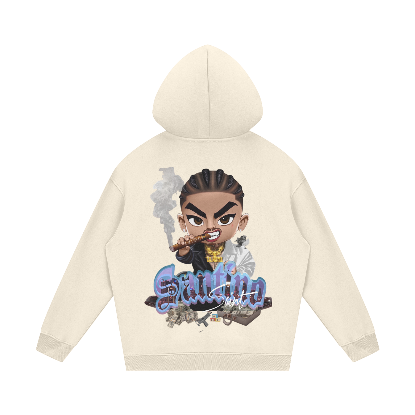 Ssaint - “The deal 💸” Streetwear Unisex Fleece Hoodie