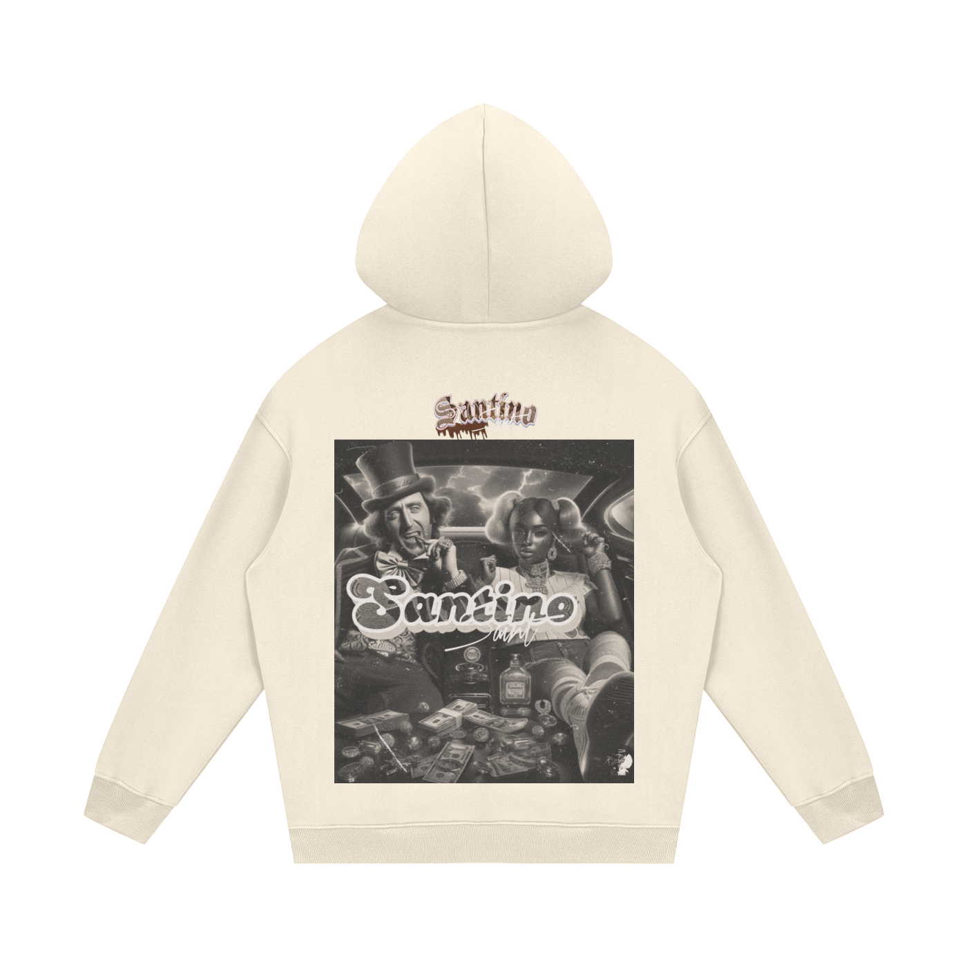 Ssaint - “ Golden ticket” Streetwear Unisex Fleece Hoodie