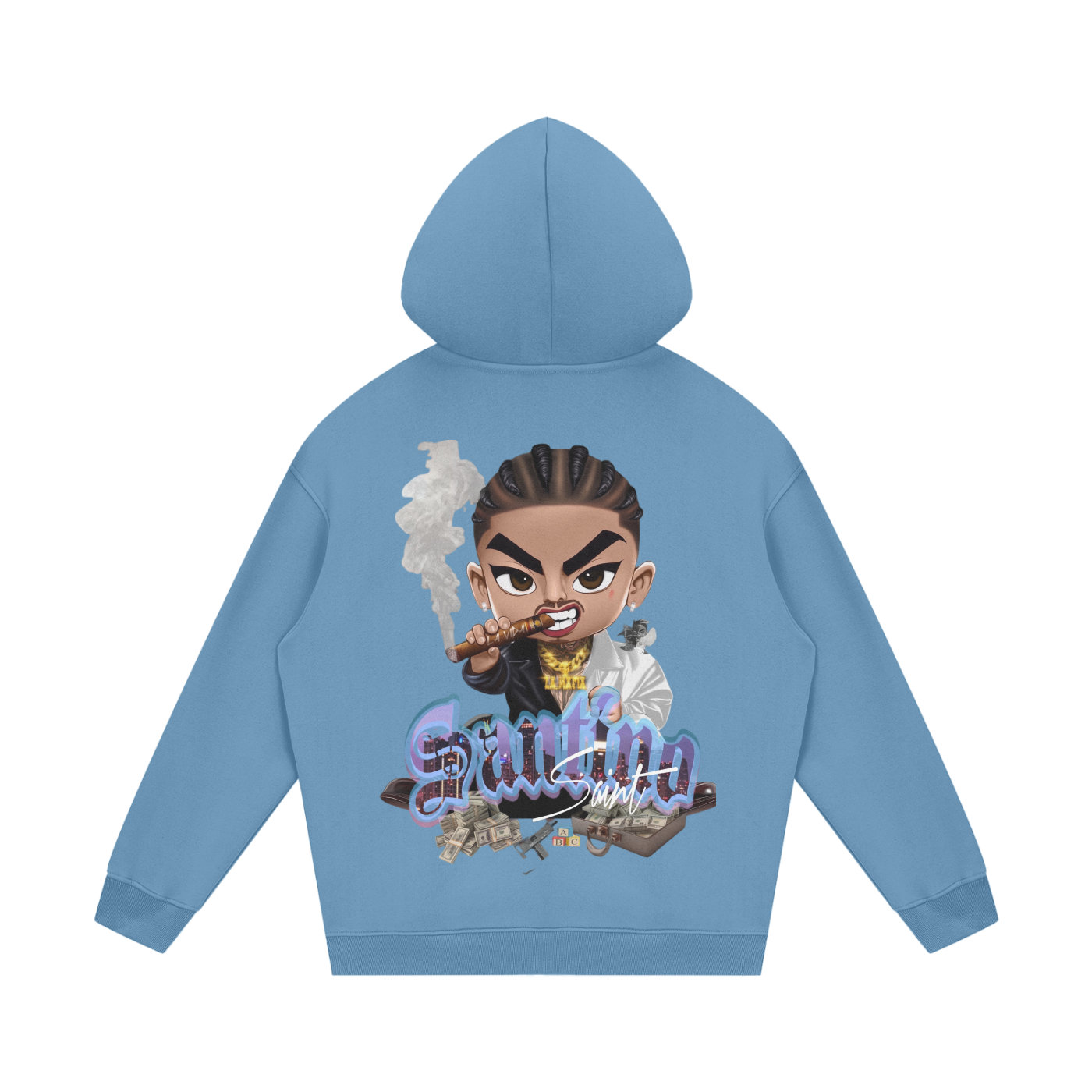 Ssaint - “The deal 💸” Streetwear Unisex Fleece Hoodie