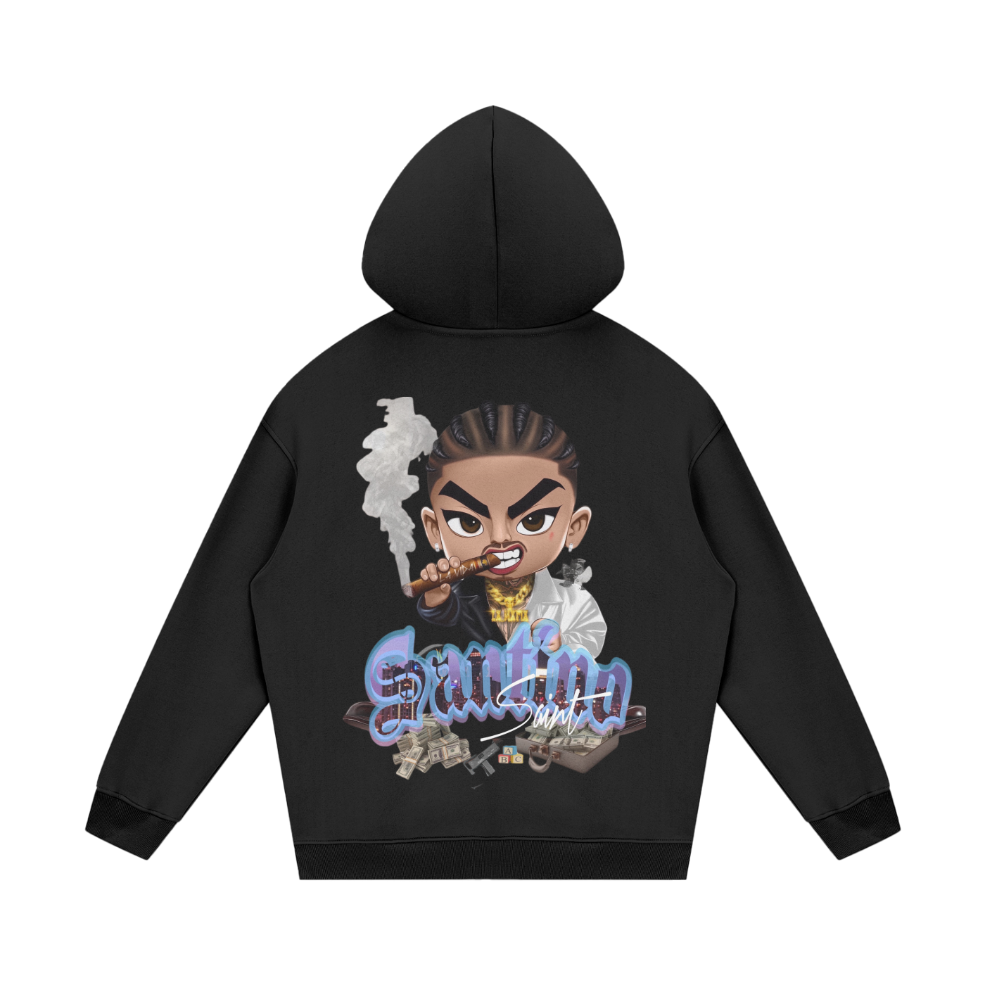 Ssaint - “The deal 💸” Streetwear Unisex Fleece Hoodie