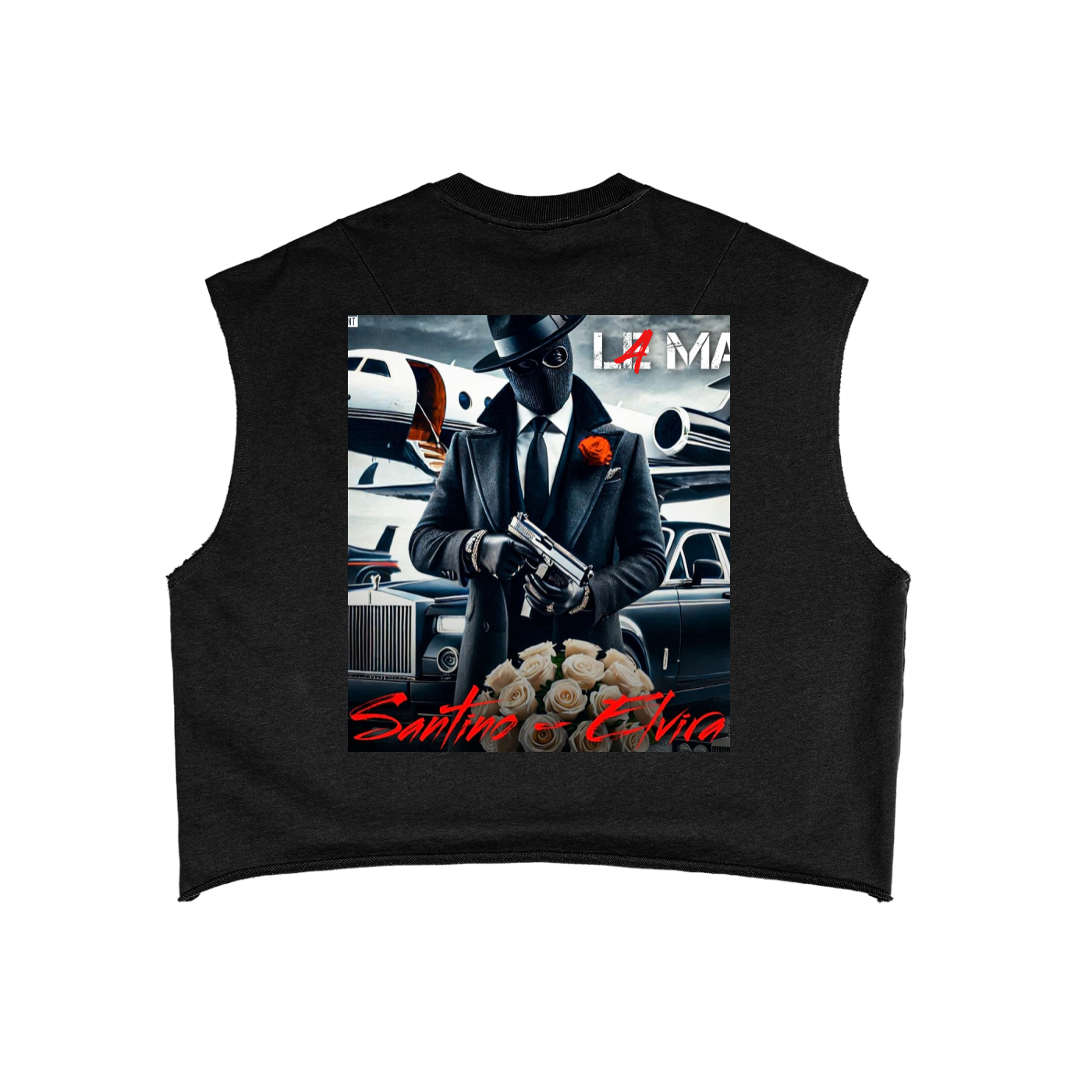 Ssaint x Elvira (single release) French Terry Boxy Tank Top