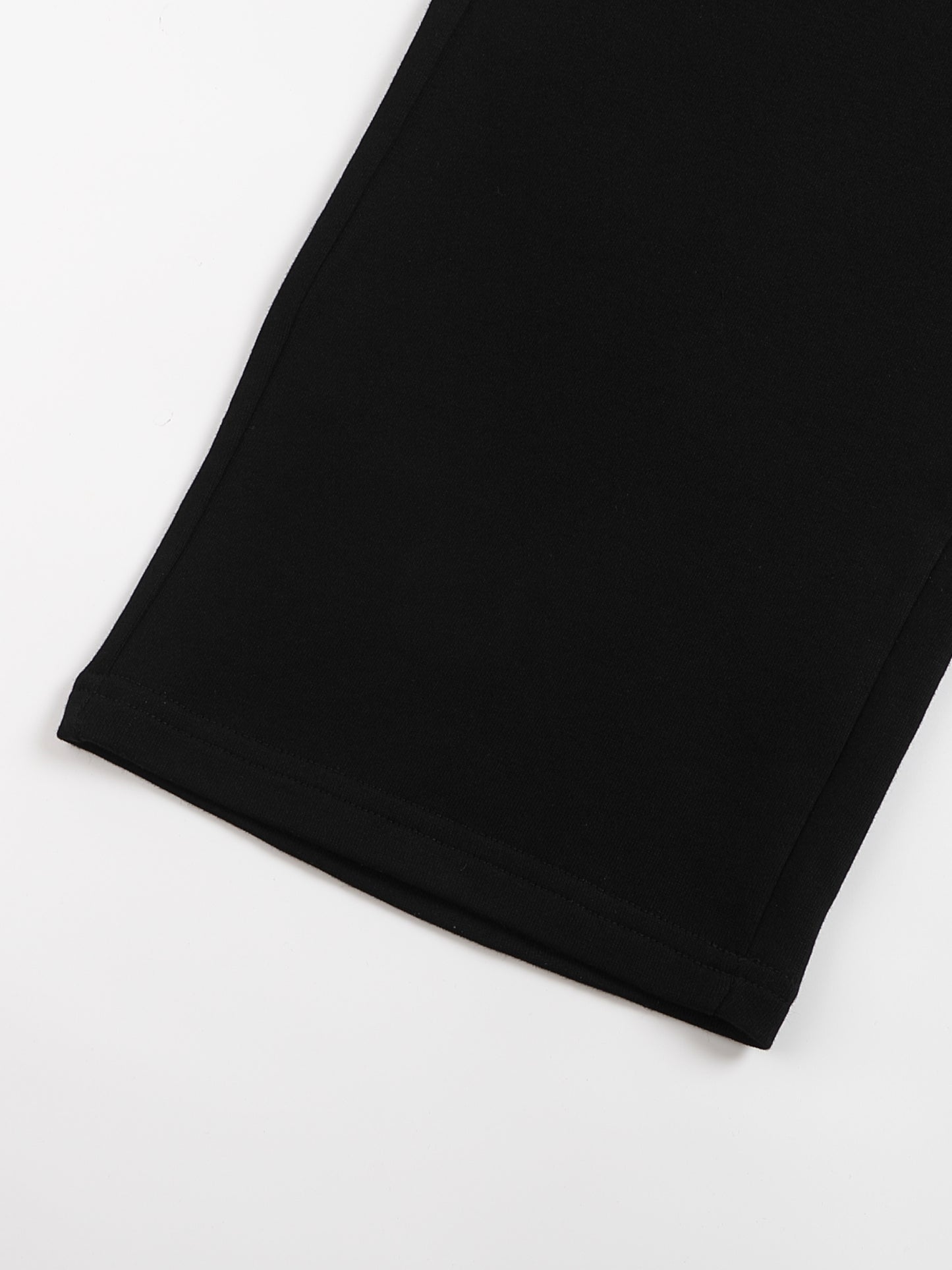 Ssaint - Cotton Fleece Straight Wide Leg Jogger