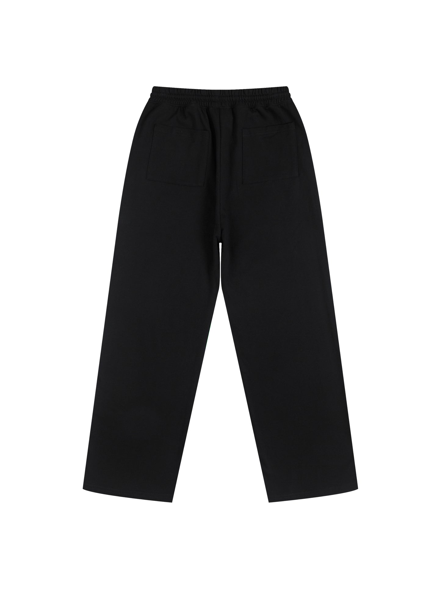 Ssaint - Cotton Fleece Straight Wide Leg Jogger