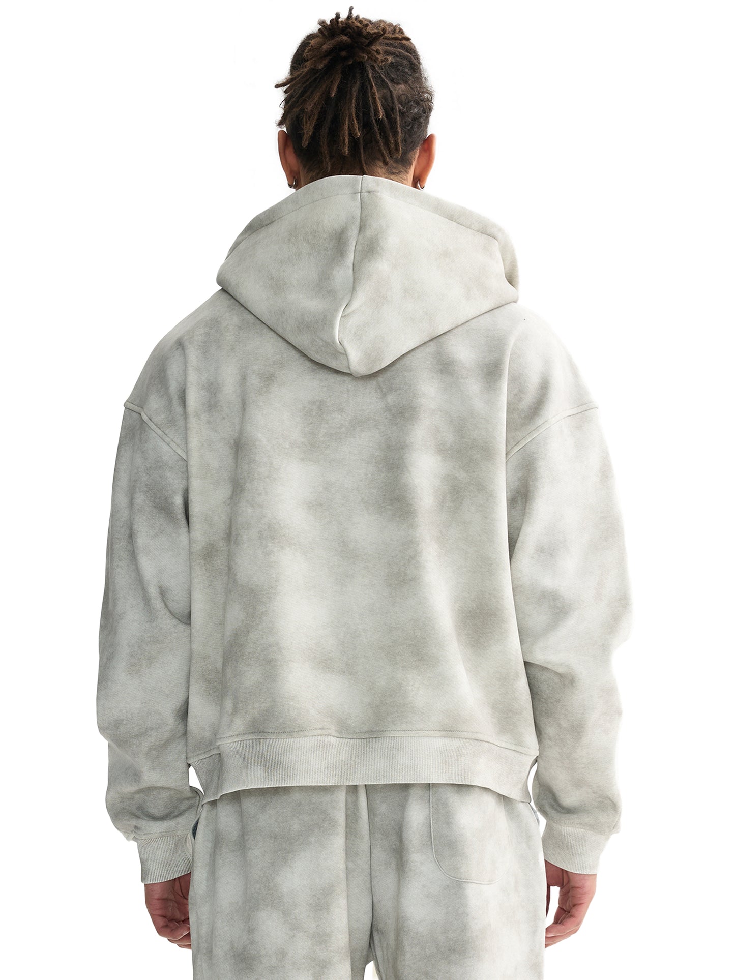 Ssaint x Nike (limited edition) Dirty Washed Boxy Zip-up Fleece Hoodie